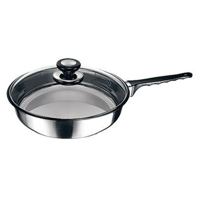 Kinox/キノックス 18-10 8080 フライパン （強化ガラス蓋付） 8080F/24GL 24cm（8080F/24GL）【24cm】