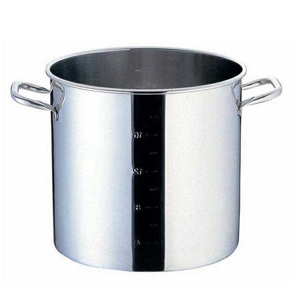 SA パワー・デンジ寸胴鍋 目盛付（蓋無） 33cm【33cm】