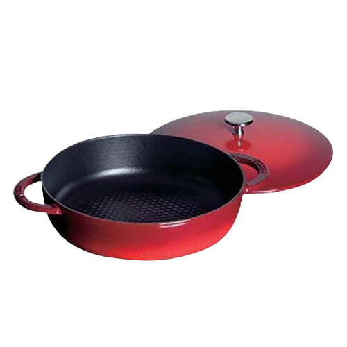 【ポイント最大23倍！9/4 20:00から9/11 1:59まで】Staub/ストウブ ニダベイユ・ソテーパン 1262306 24cmチェリー（1262306）【24cm/チェリー】
