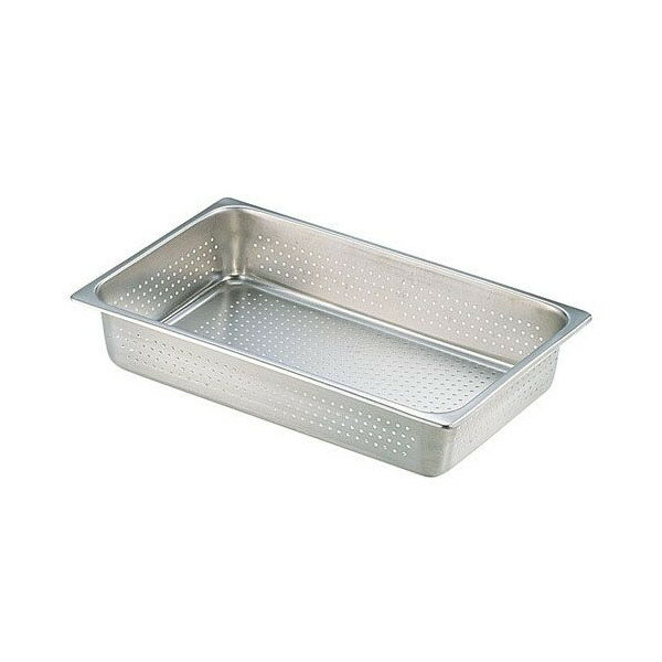 18-8 穴明ホテルパン 1/2 40mm 2121AP（2121AP）【1/2 40mm】