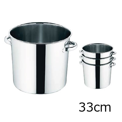 18-8 テーパー付寸胴鍋 （蓋無）　33cm( キッチンブランチ )