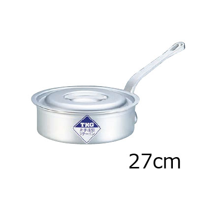 TKG 片手浅型鍋アルミニウム （アルマイト加工）　（目盛付）　27cm( キッチンブランチ )