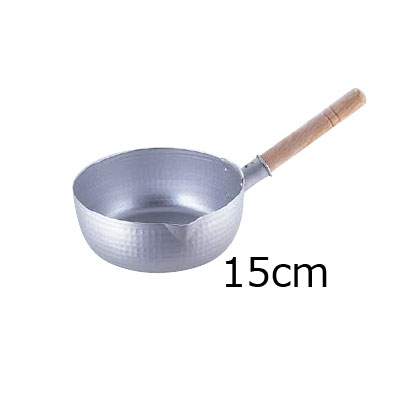 ホクア アルミ打出雪平鍋 15cm（目盛付）