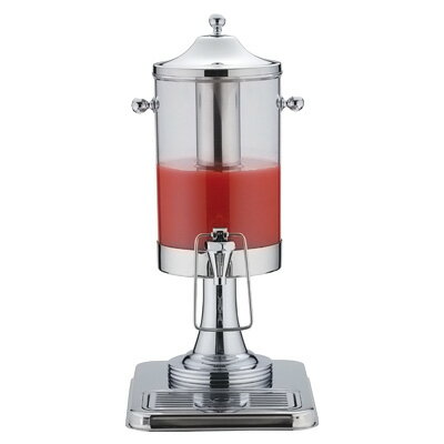 【仕様】 間口×奥行×高さ：260×350×535mm 容量：4000c.c. 材質:ステンレス、アクリル ●仲古付4Lサイズ登場! 小宴会でもジュースのムダが少ないECOサイズ!