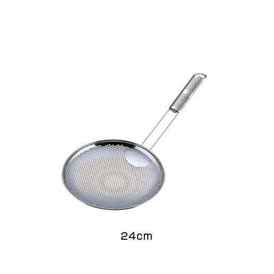 UK18-8パンチング そば揚げ ヨコ型 24cm 【24cm】