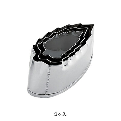 【仕様】 規格：木の葉 サイズ：3個セット 質量:0.08kg 抜型季節の中の花景色を器に盛り込んで・・・・・夢咲く料理に旬の形を演じます。 ※抜型、各種特註承ります。 ※手造りの為、サイズに若干の違いがある場合がございます。