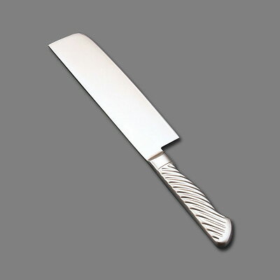 【仕様】 全長：295mm 質量：160g 背厚：2.0mm 特長と品質 ●TKG-NEO（ネオ）シリーズは、近代化学が生んだクラフト技術（DP法・内部脱炭防止法）を駆使し、刀鋼（3枚複合）はスウェーデン鋼海綿鉄をベースにモリブデン・バナジウム・クロームを添加して、耐摩耗性に優れ、プロ用に設計された庖丁です。 ●DPスウェーデン鋼‐スウェーデンで産出した高純度の鉄鉱石をへガネス法と呼ばれる低温ガス還元法で不純物を取り除き、精錬・製鋼された特殊ステンレス合金鋼です。耐食性・耐摩擦性に大変優れており、末永くご使用いただけます。また、DP加工により折れる心配がなく、安全で研ぎ易く仕上げております。 ●18-8ステンレス鋼製のモナカハンドルは錆びにくく、洗い易い事から従来の木柄ハンドルに比較して、バイ菌の繁殖を防ぎ衛生的です。又、高圧・高温（180℃）殺菌洗浄が可能です。