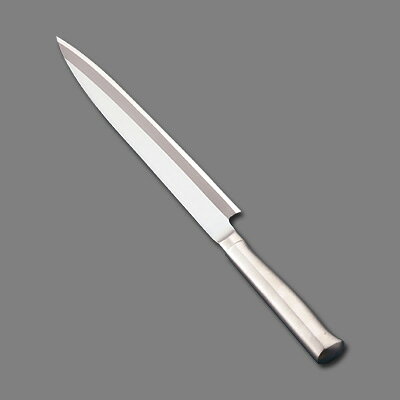 【仕様】 全長：380mm 質量：190g 背厚：3.0mm 特長と品質 ●TKG-NEO（ネオ）シリーズは、近代化学が生んだクラフト技術（DP法・内部脱炭防止法）を駆使し、刀鋼（3枚複合）はスウェーデン鋼海綿鉄をベースにモリブデン・バナジウム・クロームを添加して、耐摩耗性に優れ、プロ用に設計された庖丁です。 ●SDスウェーデン鋼‐ スウェーデン鋼を主体として、モリブデン、バナジウムを添加して耐摩擦性、抗張性（ねばり）を高め、鋭利性、耐久性、耐錆性、研ぎ易さ等すべて御満足頂ける本職用包丁です。 ●和庖丁はハンドルが握りやすく、すべりにくい左右非対称ハンドルになっています。