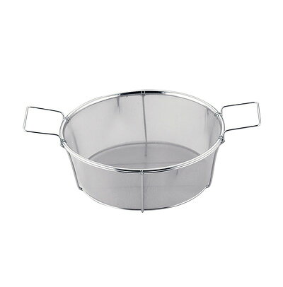 SA 18-8 フライヤー油缶用篭（20メッシュ） 20L用 φ290×H95mm( キッチンブランチ )
