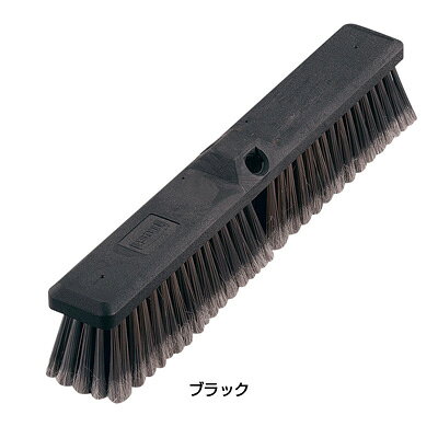 トラスト フロアーブラシミディアム 6672 （PET、ポリプロピレン混合毛） 455×65mm 【ブラック】