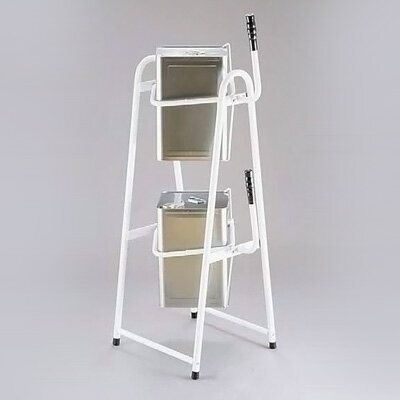 2段式一斗缶スタンド KK-18W 545×400×H1250mm( キッチンブランチ )