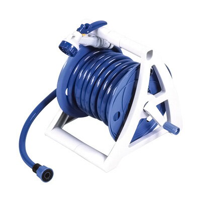 【仕様】 規格：15(15m付) 間口×奥行×高さ:295×325×330mm 材質:本体/ポリプロピレン ●ノズル(水形8種類)・蛇口コネクター付。