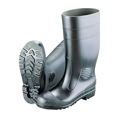 Safety Shoes - ミドリ 安全長靴ワークエースW1000 （耐油性） 25cm 【黒】