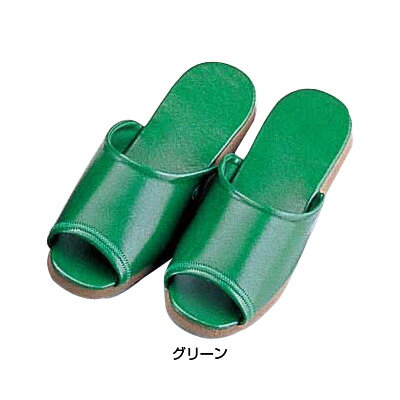 樂天商城 - 抗菌 前あきDXスリッパ SSK-5243 L （26.0～27.0cm） 【グリーン】
