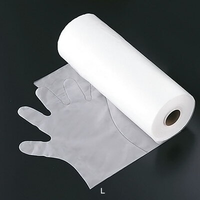 エンボス手袋 ＃30 200枚ロール巻 （ポリエチレン製） L 全長29cm( キッチンブランチ )