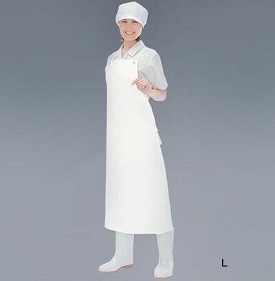 【仕様】 メーカー品番:8200 サイズ:L 幅×前丈:880×1100mm 質量:480g 素材:ナイロンタフタ基布に両面NBR 耐油性ゴムコーティング0.4mm厚 ●ナイロンタフタに耐油ゴムがコーティングされているので、 動物の血液や脂に強く、洗い流しが楽にできます。
