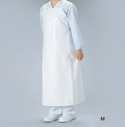 ケータリング 前掛（共地ヒモ） M 900×1100mm 【ホワイト】