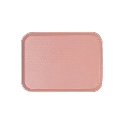 【仕様】 メーカー品番：1014FF 色：409【ブラッシュ】 幅×奥行：350×270mm (底内寸)幅×奥行：315×235mm カートン入数：24 ファースト フードトレーお求め易い価格のファーストフードトレーは、ファーストフードレストランでの使用に耐えられるように丈夫にできていて、 しかも基準の厳しい全米衛生財団によって、食品および調理に使用できる製品として認可を受けています。 製造に使用する素材についても厳しいガイドラインを設け実施しているので、安心してご使用いただけます。 これはキャンブロ製ファーストフードトレーだけの安全性保証です。このトレーは丈夫で、底辺が補強されています。 魅力的な模様入りの表面は、皿、食べ物、飲み物などが滑りにくくなっています。 3サイズ×15色 45タイプ(耐熱80℃) ※アメリカ製