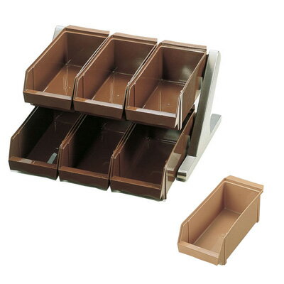 SA 18-8 デラックス オーガナイザー 2段3列（6ヶ入） 430×440×230mm 【キャメル】