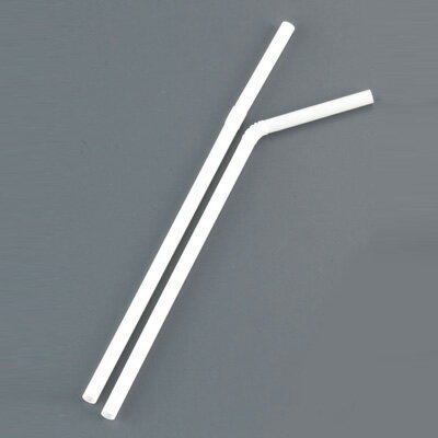 フレックスストロー 裸（500本入）192402 φ6×210mm 【白】