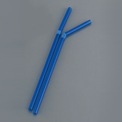フレキシブルストロー 裸 LF-621 （500本入） φ6×210mm 【紺】