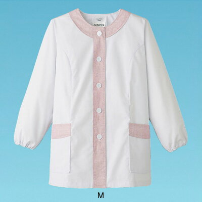 女性用 デザイン白衣 長袖 FA-723 M( キッチンブランチ )