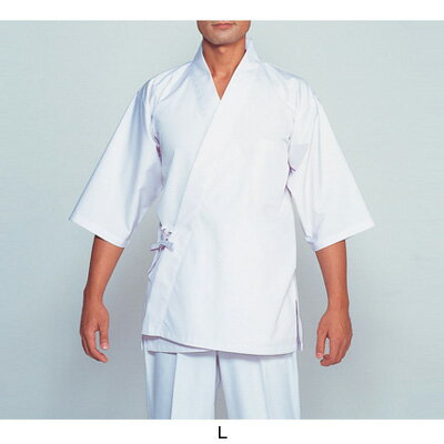 【仕様】 メーカー品番:H-351 サイズ:L 着丈:78cm 胸囲:120cm 裄丈:63cm ポリエステル65%+綿35% 45双糸タッサー