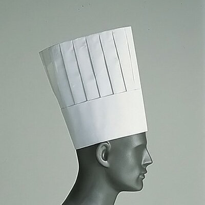 ロンドン シェフトックタイプ シェフハット A85110 （50枚入）全高265mm( キッチンブランチ )