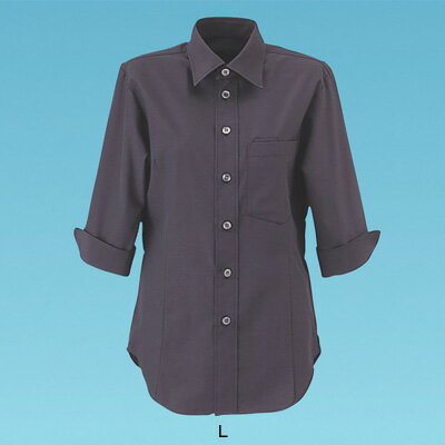 男女兼用ショップコート ET-5734 L 【黒】