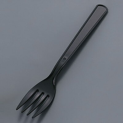 使い捨てフォーク ＃160 （500本入） 袋入 全長160mm 【黒】