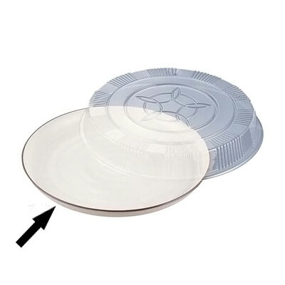 プラ容器 益子 37 （10枚入） 370×38mm 【茶フチ】