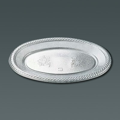 プラ 使い捨て小判皿 K-5 （100枚入） 270×190×H18mm( キッチンブランチ )