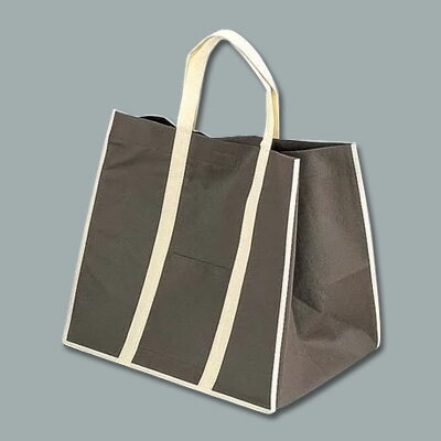 ファインビュー 不織布バッグ（10枚入） 大 380×270×H360mm 【ブラウン】