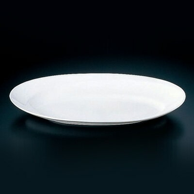 グランデビアンカ 波型オーバルプレート GB2178（L） 505×280×H60mm( キッチンブランチ )