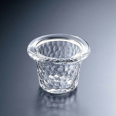 キャンドルホルダー ハンマードグラス ライトハウス DI849-00-00W φ85×H65mm( キッチンブランチ )