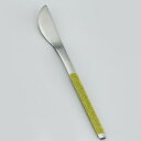 ステンレス布着せカトラリー 紗綾(さや) 和菓子ナイフ 全長135mm 【抹茶】