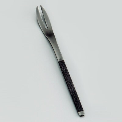ステンレス布着せカトラリー 紗綾（さや） ピックフォーク 全長131mm 【漆黒】