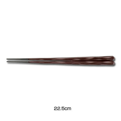 乐天商城 - PBT 六角一刀彫箸（10膳入） 22.5cm 90030742 【溜】