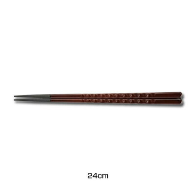 PBT 亀甲箸（10膳入） 24cm 90030851 【チーク】