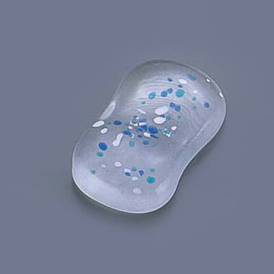 ガラス平枕型箸置 青 HM-SRB 53×30mm( キッチンブランチ )