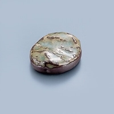 灰釉石焼 箸置 Y-304 ×35mm( キッチンブランチ )