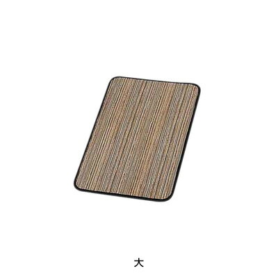 雅 アイスペールマット 長角 大 300×200mm 【ブラウン】