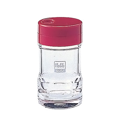 【仕様】 カラー：赤 直径×高さ：52×96mm 容量：90c.c. 質量：98g ノーブルシリーズ 材質:メタクリル樹脂 耐熱：70℃