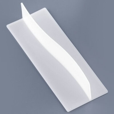 PP S字型パーティション 0-7-5 213×77×H45mm 【白】