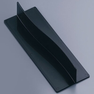 PP S字型パーティション 0-7-6 213×77×H45mm 【黒】