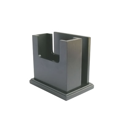 木製 ナフキン＆メニュー立 MN-035 120×85×H110mm 【黒】