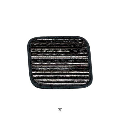 聚酯纖維製 - 雅 コースター 角 大 100×100mm 【ブラック】