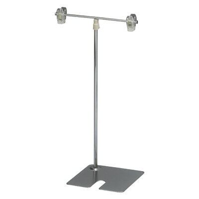 POP スタンドクリップ Cタイプ 200×135×H360～700mm 【メッキ】