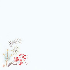 【仕様】 メーカー品番：W4-1 幅×奥行：120×120mm ●無蛍光雲流遠赤抗菌和紙を使用しております。 ※御注文の際は、200枚単位でお願いします。 〈特長〉 ●優れた抗菌効果と遠赤外線放射。 ●雑菌(大腸菌、病原性大腸菌O-157)の発生を強力に防ぎ、付着した雑菌の繁殖を抑え、ゆるやかに滅菌し長時間効果 が持続します。 ●保鮮紙としても使用出来ます。 ●セラミックの持つ遠赤外線効果が、素材を活性化し、うま みを引き出します。 セラミックの持つ抗菌効果が、衛生管理をより向上します。 ●水(霧吹等)で湿らせて使用して下さい。鮮度を保ち、乾燥・変色を防ぎます。 ※食用色素インクを使用しておりませんので直接お料理を盛り付ける時は、絵柄を避けて下さい。 ※洗浄機対応 ※入数