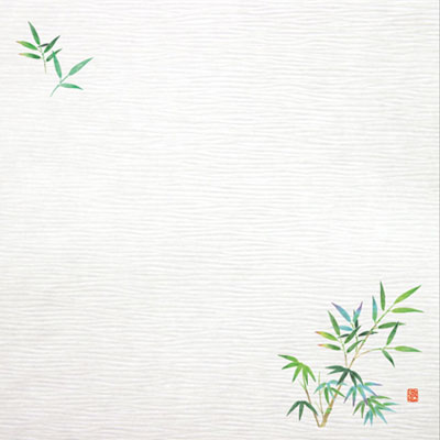 耐油しぼり懐敷 4寸（100枚入） 笹 TA-E01 120×120mm( キッチンブランチ )